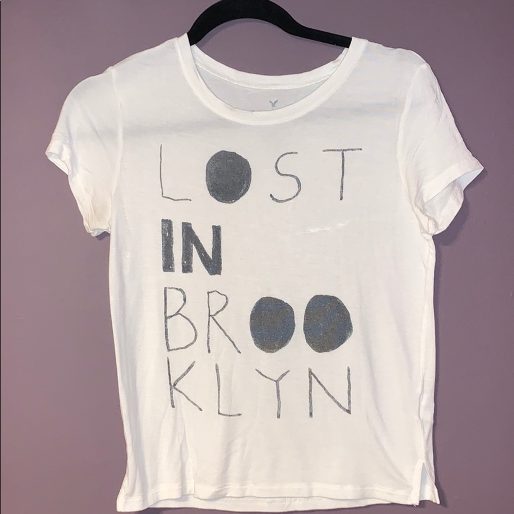 American Eagle S White Soft&Sexy Tee